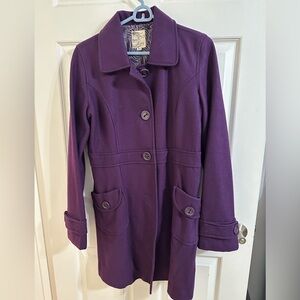 Tulle Women's Deep Purple Trench Coat